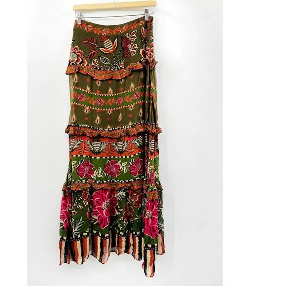 Farm Rio Ainika Floral Garden Maxi Skirt - Picture 3 of 10